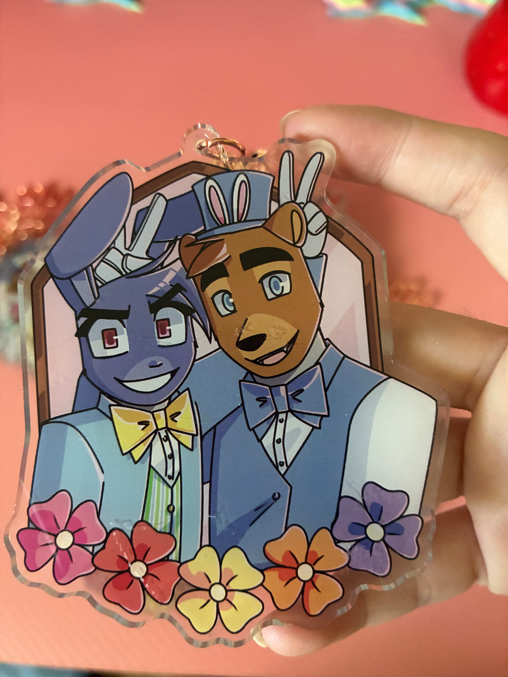 FNaF Bon and Freddy Spring Keychain LIMITED EDITION