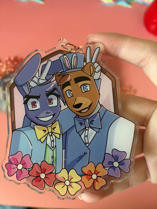 FNaF Bon and Freddy Spring Keychain LIMITED EDITION