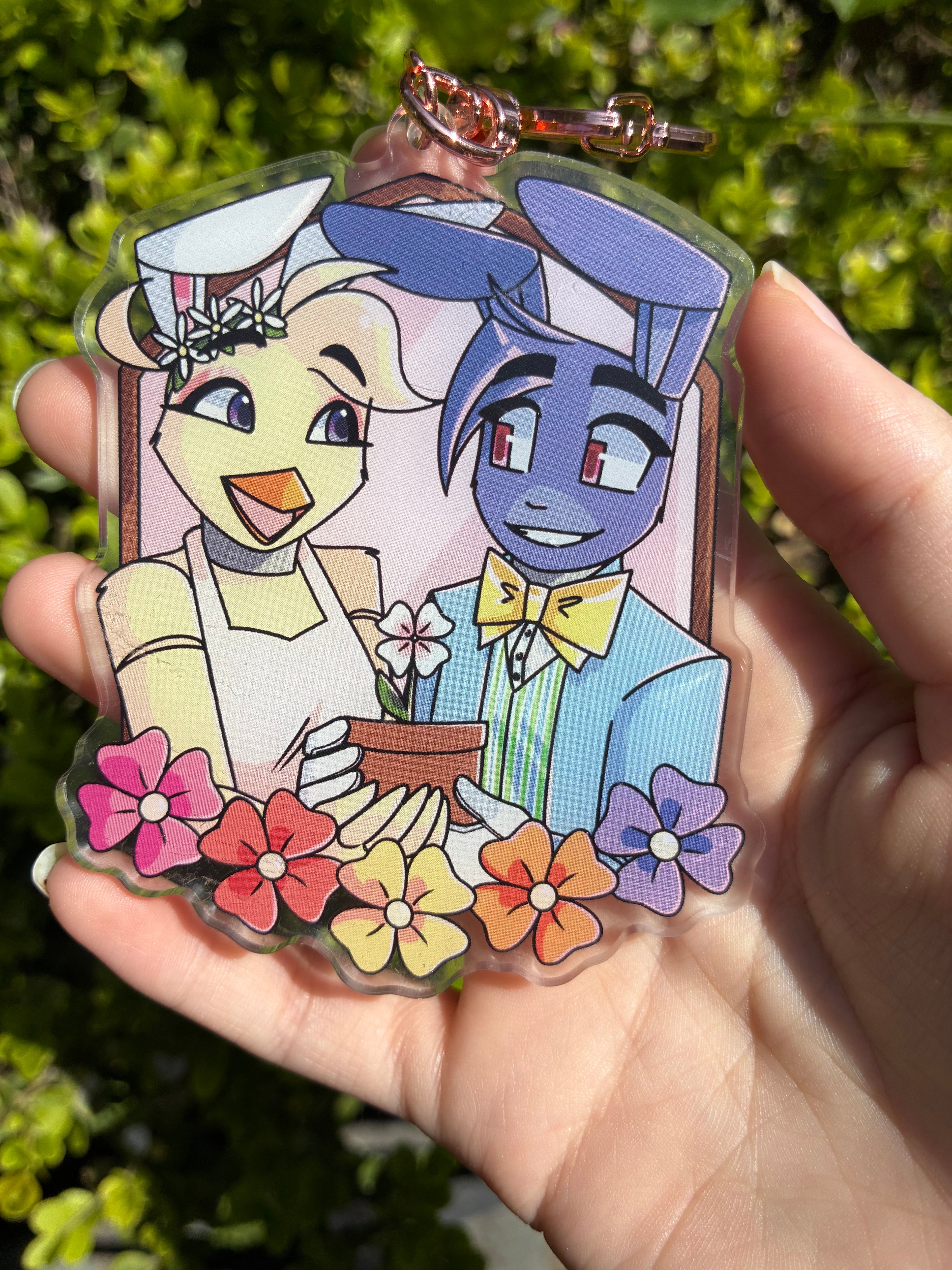 FNaF Chica and Bon Spring Keychain LIMITED EDITION