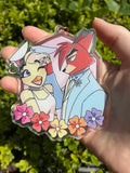 FNaF Chica and Foxy Spring keychain LIMITED EDITION