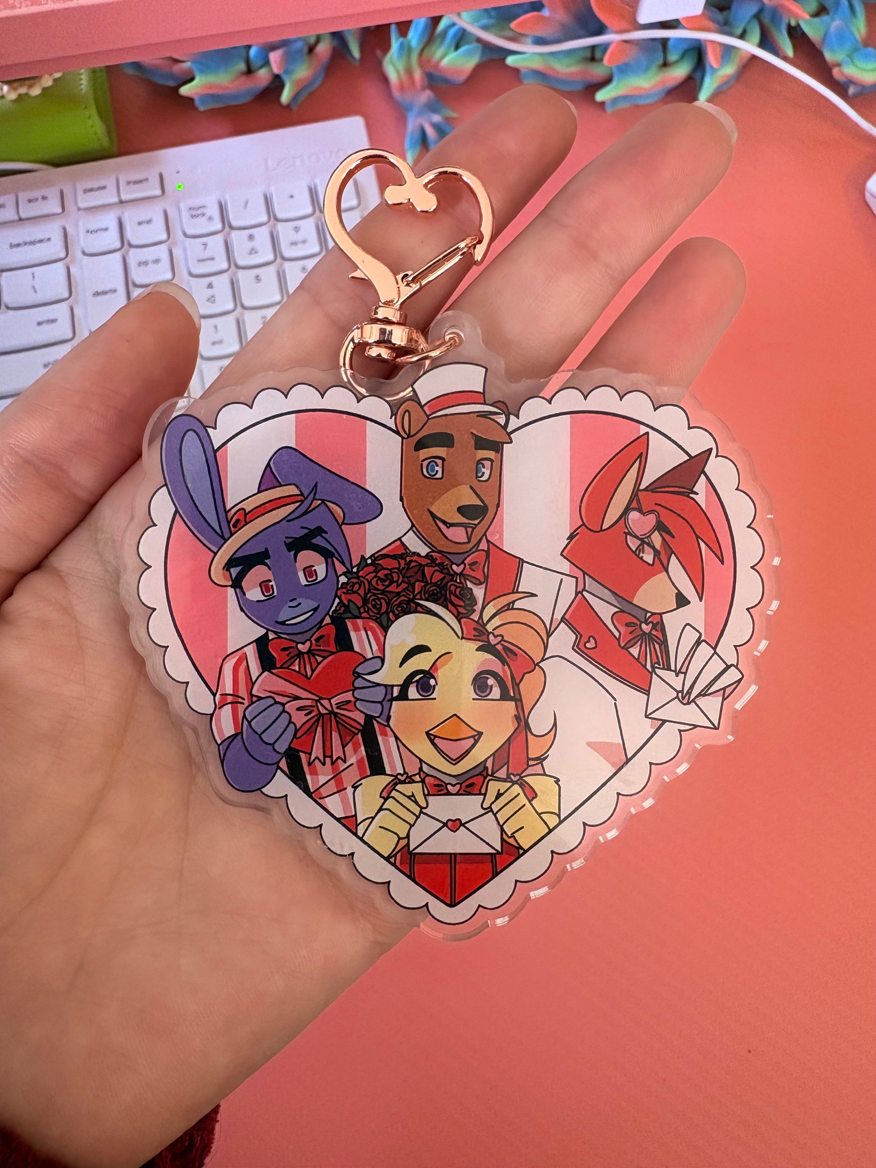 FNaF Valentines Keychain 2026 LIMITED EDITION